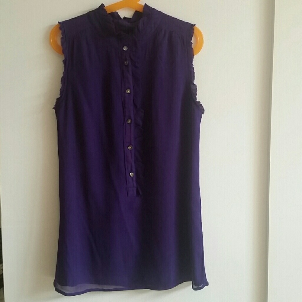 Purple J Crew Tank Top size double zero or XSmall